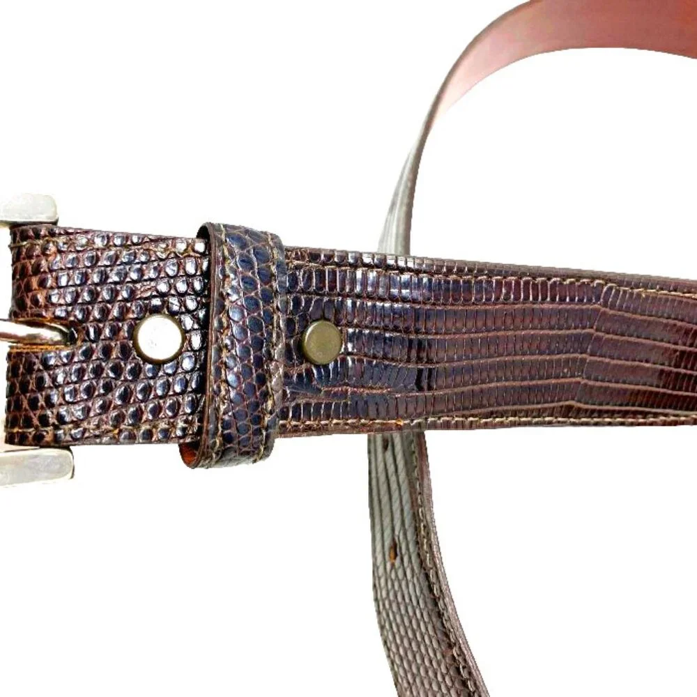 Jose Luis Genuine‎ Snakeskin Belt Italian Buckle Made in the USA